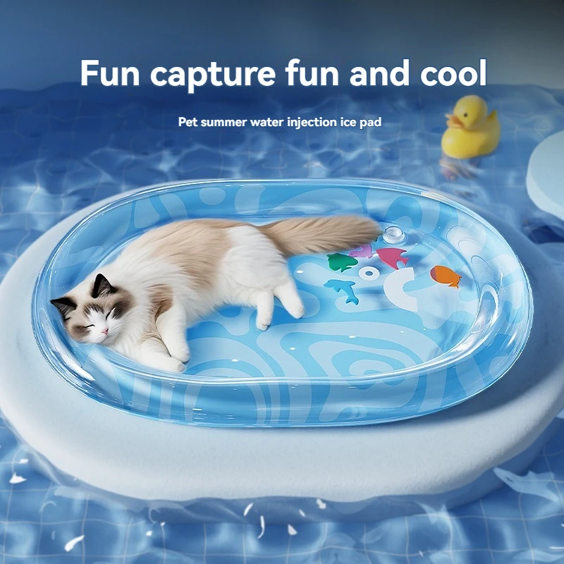 

Cat Water Mattress Pet Water Mattress Large Dog Summer Inflatable Water Ice Pad Thick Cool Dog House Cat Supplies Cat Bed