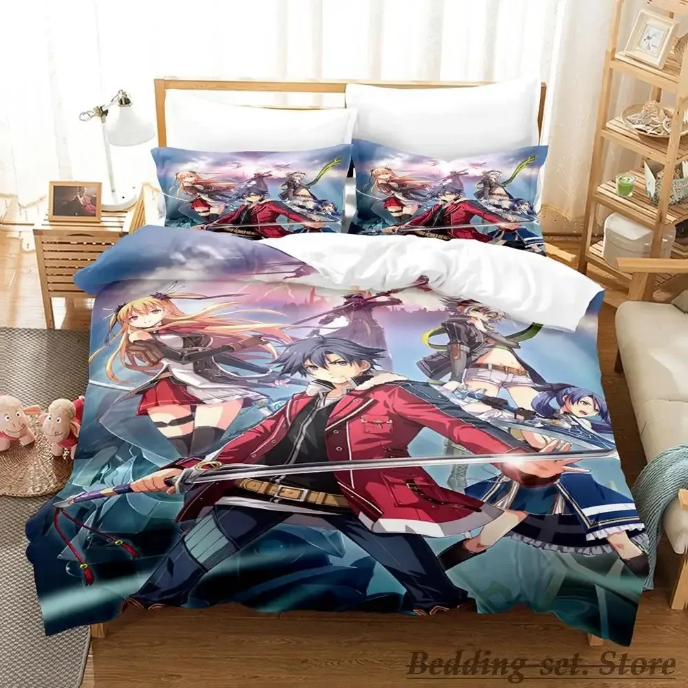 

2023 The Legend of Heroes Bedding Set Single Twin Full Queen King Size Bed Set Adult Kid Bedroom Duvetcover Sets Anime