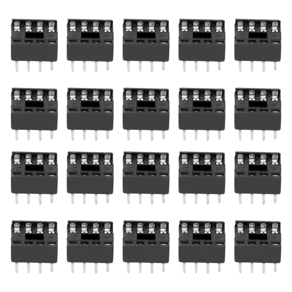 20 x 8 Pin 2.54mm Pitch IC Sockets Solder Type Adaptor