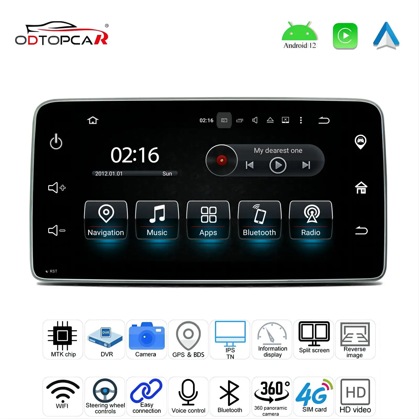 For Smart Fortwo/Forfour (2015-2018) Android Radio Head Unit 9