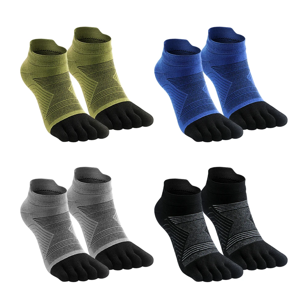 

Wool Five Toe Socks Winter Autumn Thickened Short Tube Socks Moisture Wicking Durable Finger Separation Socks for Wholesale