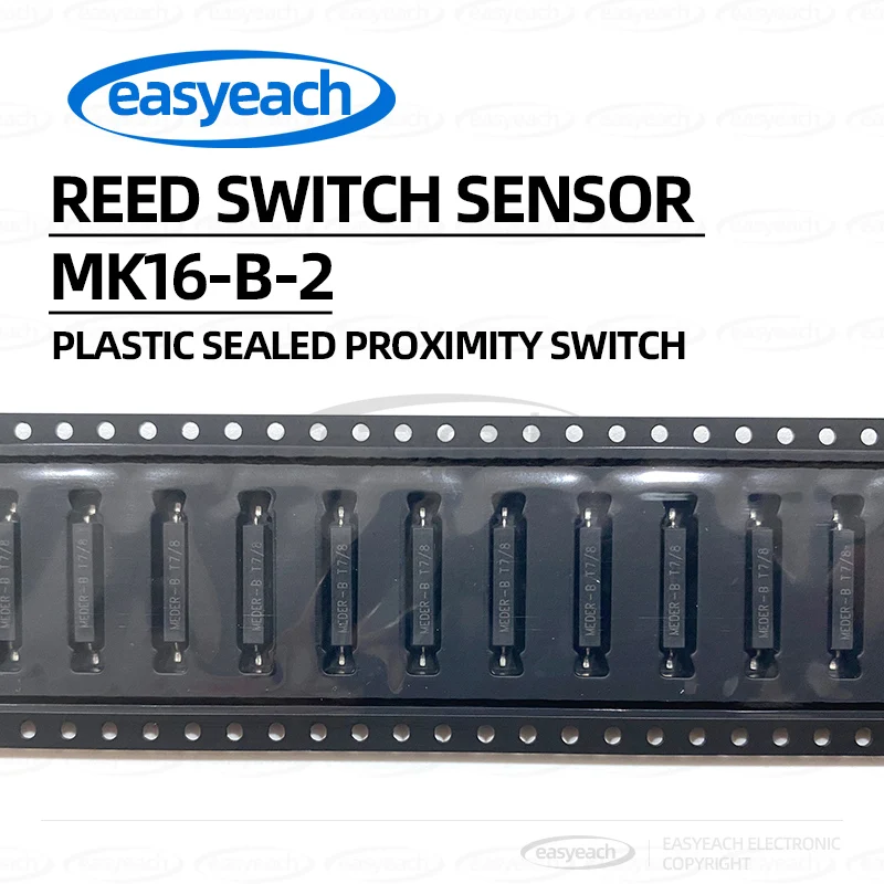 5PCS MK16-B-2 magnetic spring sensor 10W/200VDC/0.5A normally open reed switch proximity switch