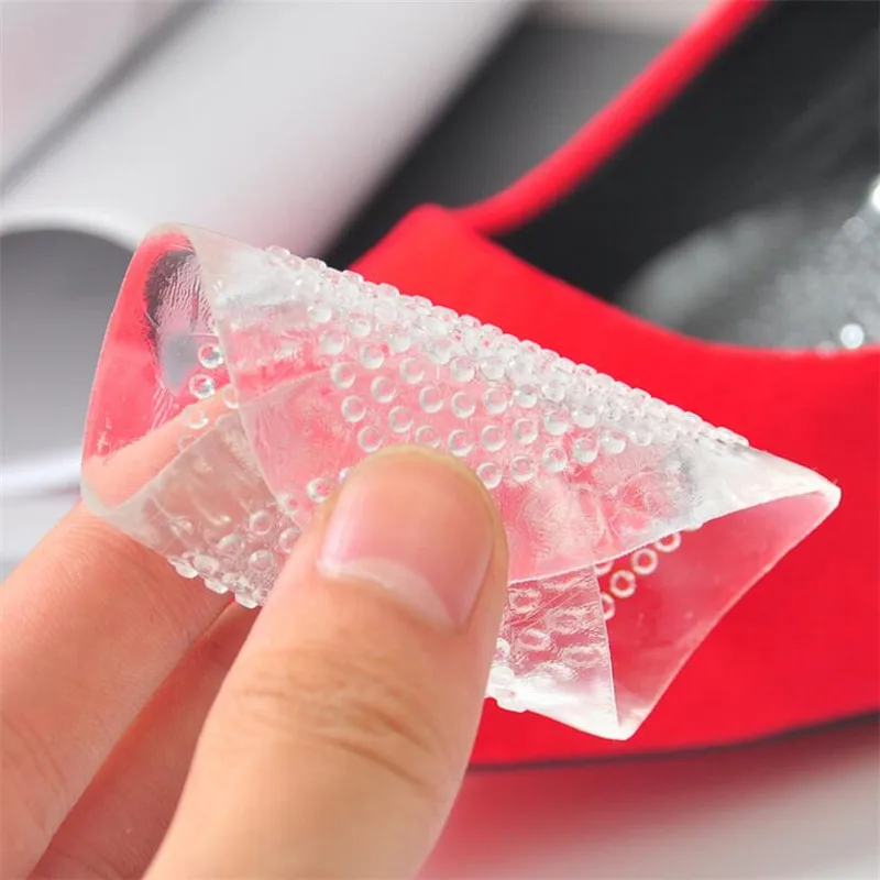 1 Pair Honeycomb Silicone Foot Gel Stickers Forefoot Pads Front Shoe Pads Cushion Soft Pain Relief High Heels Half Palm Insoles