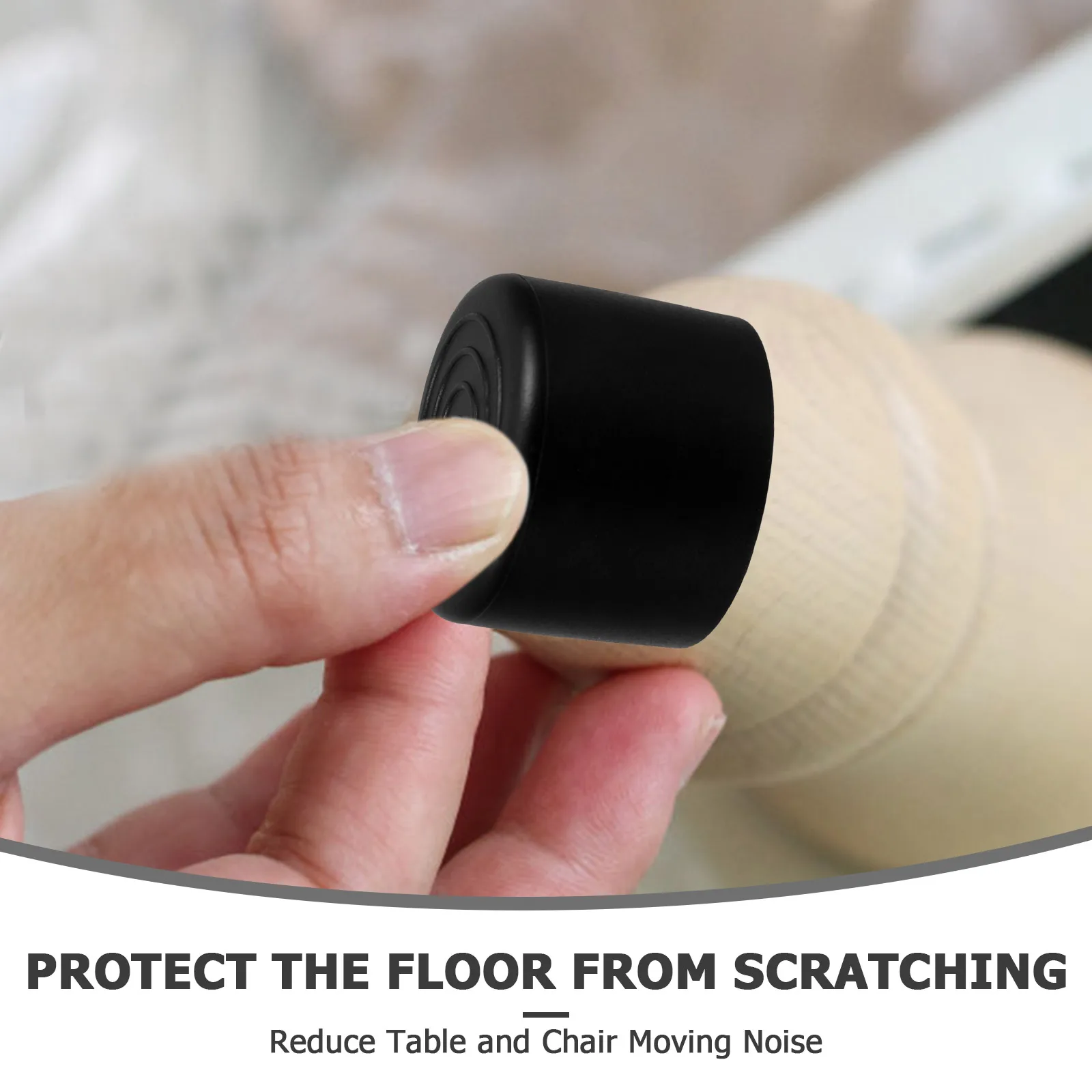 Tampas de perna de cadeira antiderrapantes móveis pés capa protetores de chão pvc cadeira perna protetores de chão para piso de madeira fornecimento de móveis