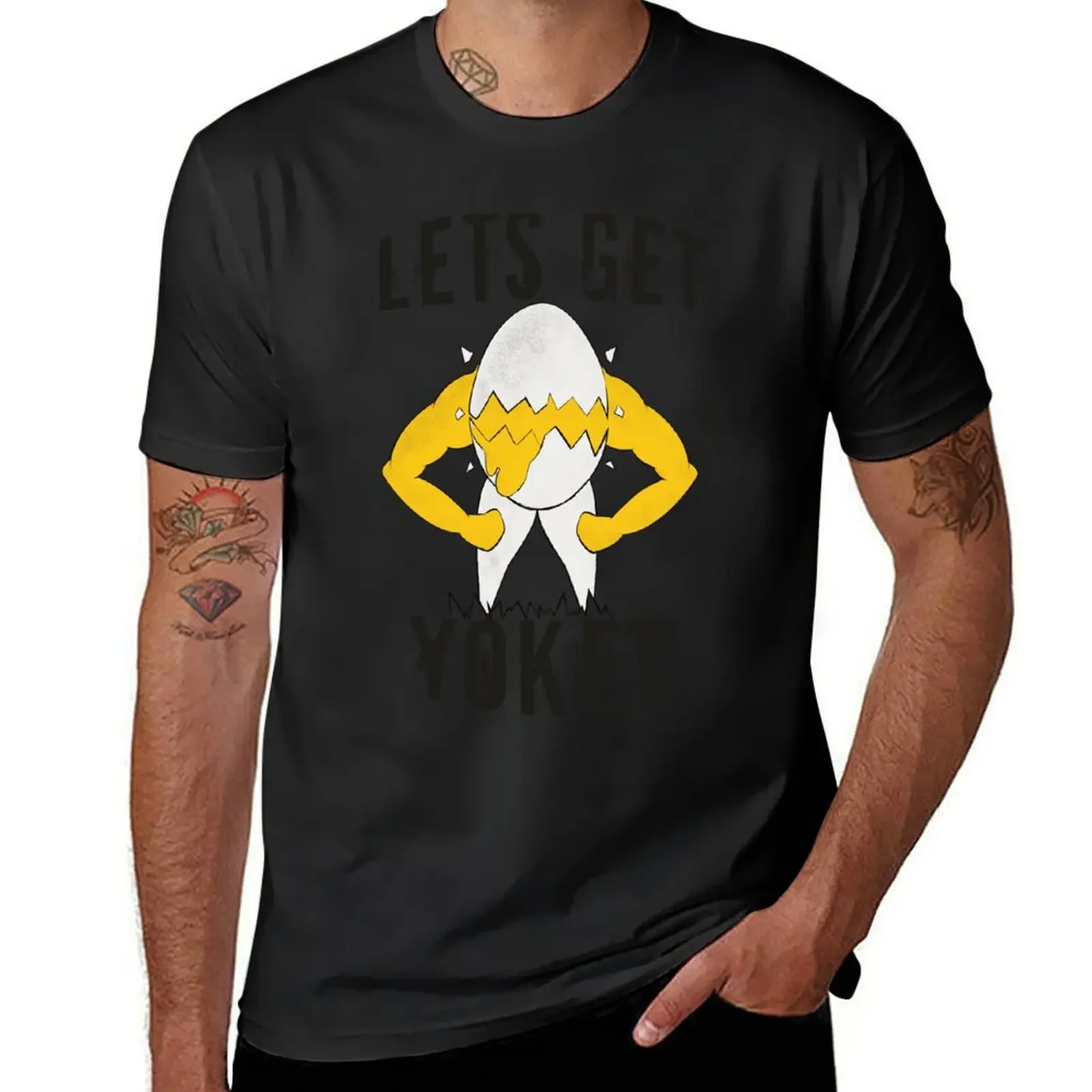 

Let's get yoked T-Shirt customs man t shirt luxury designer Luxury man t shirts for men cotton