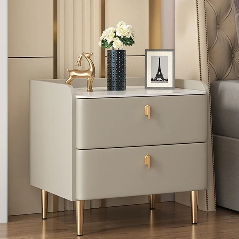 European Ornaments Nightstand Bedside Storage Organzizer Floor Luxury Nightstands Bedroom Unique Tables De Nuit Korean Decor