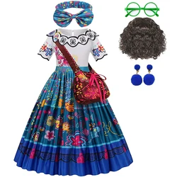Ragazze Encanto Costume Princess Dress Suit Charm Kid Cosplay Mirabel Carnival Isabela Cosplay festa di compleanno abbigliamento natalizio