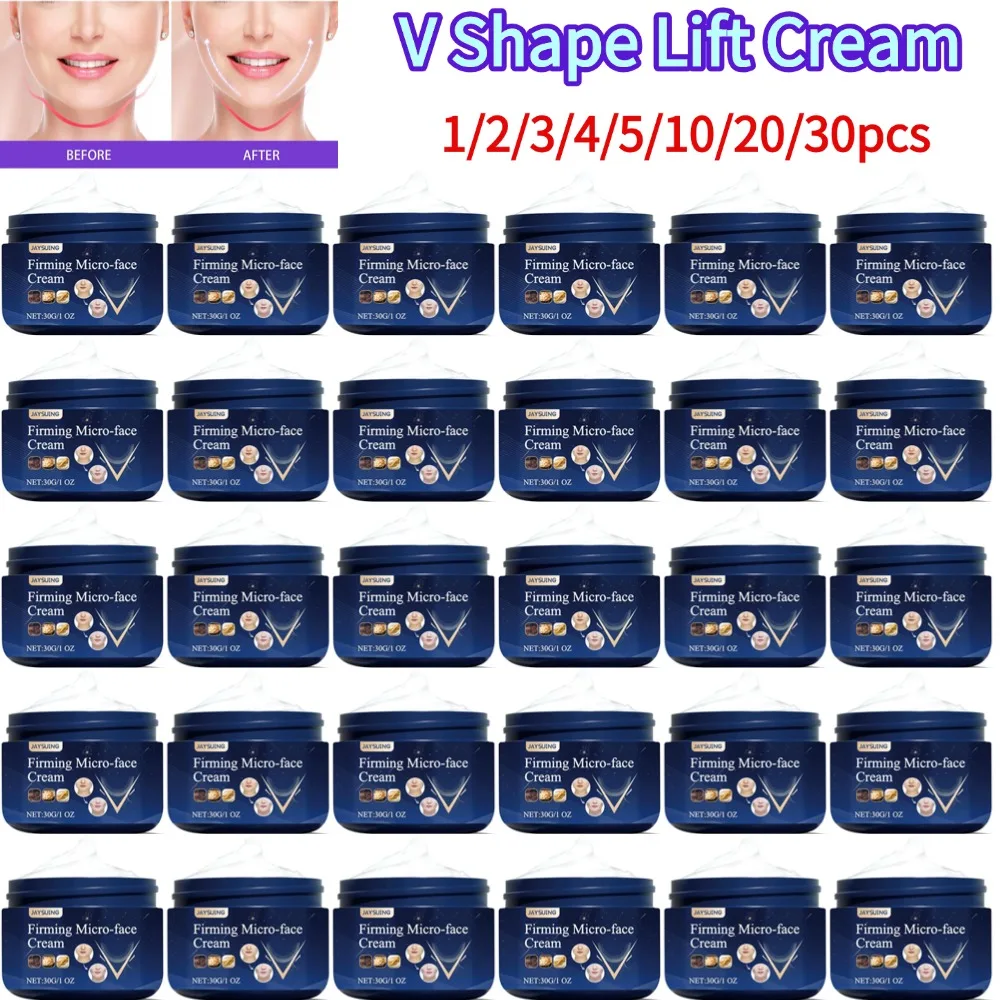 V Shape Lift Cream Tighten Mandibular Line Double Chin Lift Firming Face Fat Burning Massage V Face Cream Face Counter Skin Care