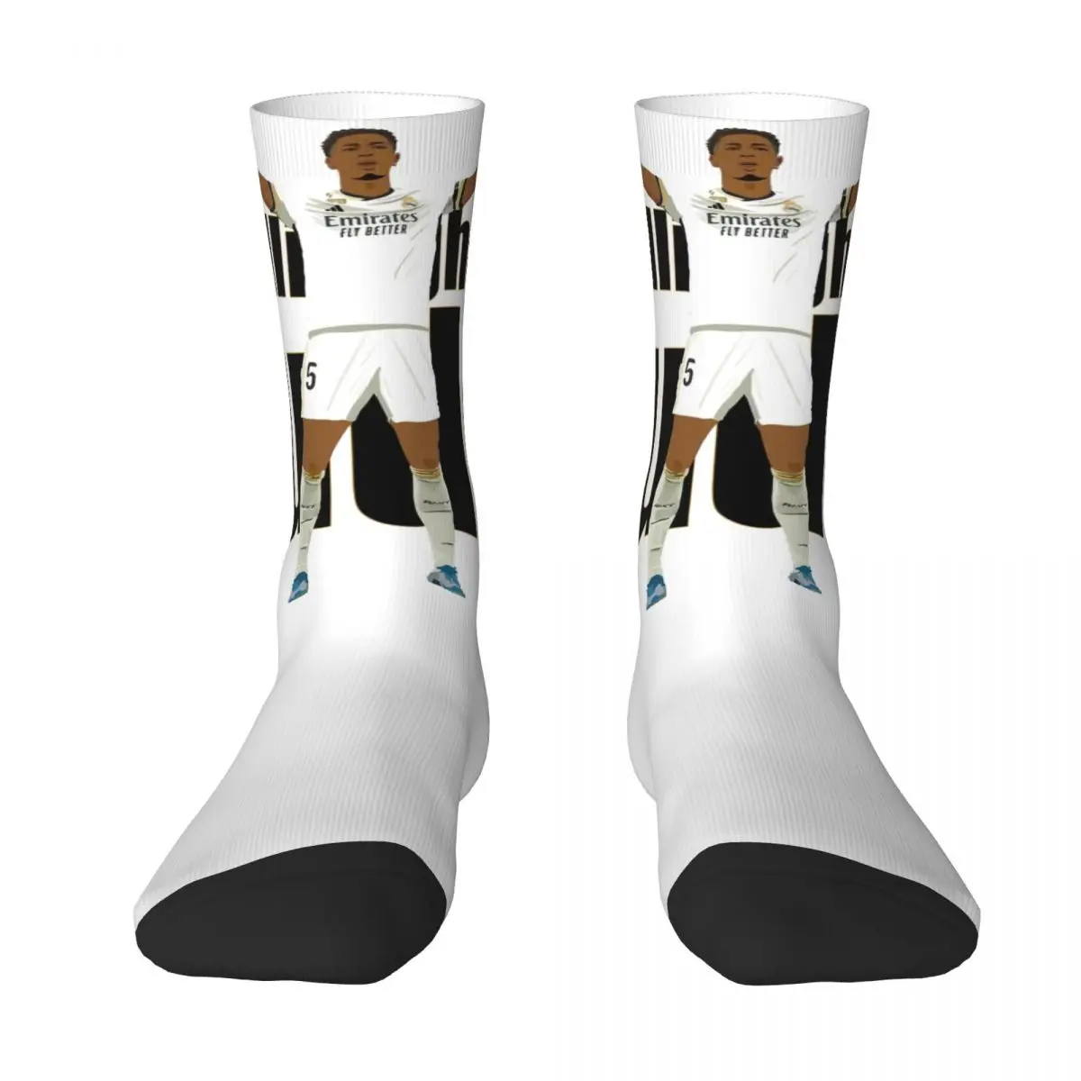 Juded Bellingham 2024 Stockings Printed Korean Socks Winter Anti Skid Socks Women Men Running Medium Soft Socks