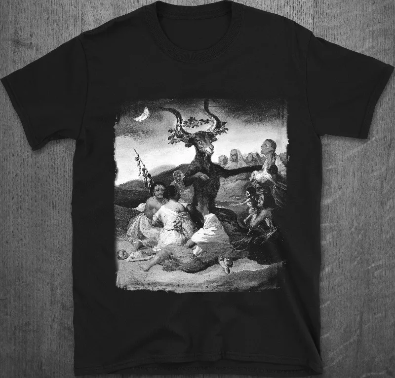Witches' Sabbath Graphic Tee: Francisco Goya Dark Art, Gothic Horror,Four season popular unisex T-shirt