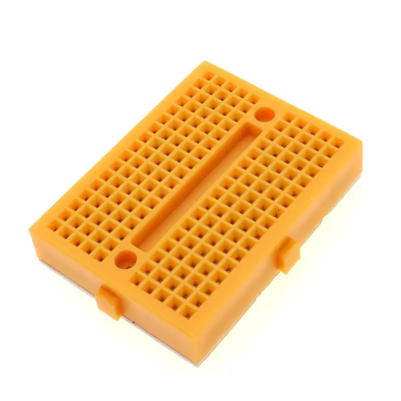 1 Stück SYB-170 Mini lötfreies Prototyp-Steckbrett 170 Verbindungspunkte 35 x 47 x 8,5 mm für Diy-Kit mit blau, grün, gelb, schwarz, rot – Detail 7