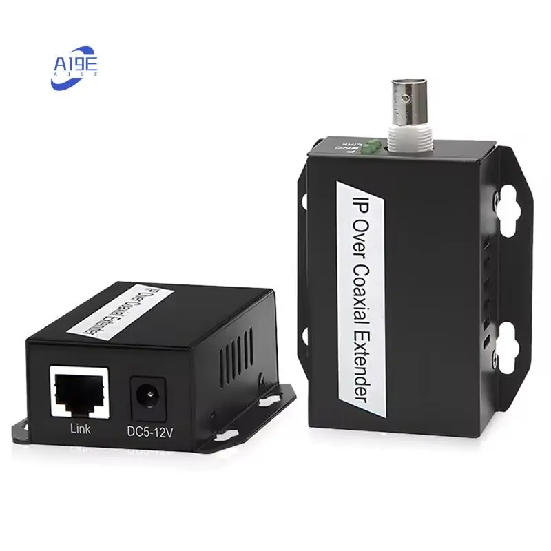 

A19E-1Pair Ethernet IP-удлинитель через коаксиальный сетевой комплект HD Eoc Коаксиальный кабель Удлинитель передачи США Вилка