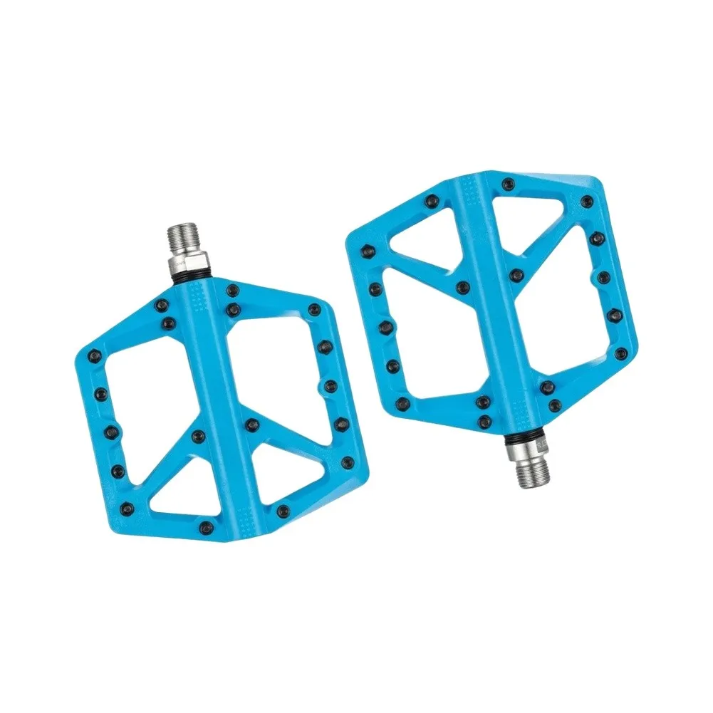 For Daily Commuting Bicycle Pedals Anti-slip Platform Lightweight Nylon Bike Pedals Orange General Thread Spec