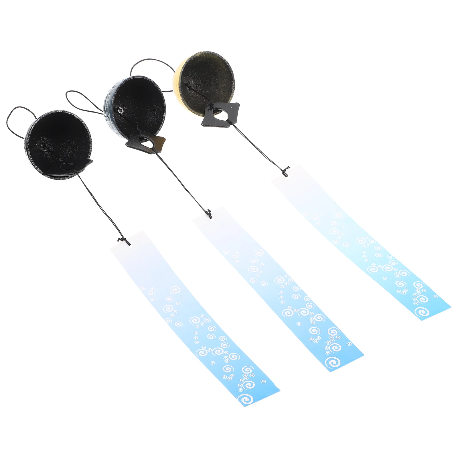 

Iron Wind Chime Pendant 3 Pcs Home Decor Japanese Style Wind Bell Lawn Living Room Vintage Festival Window Novel