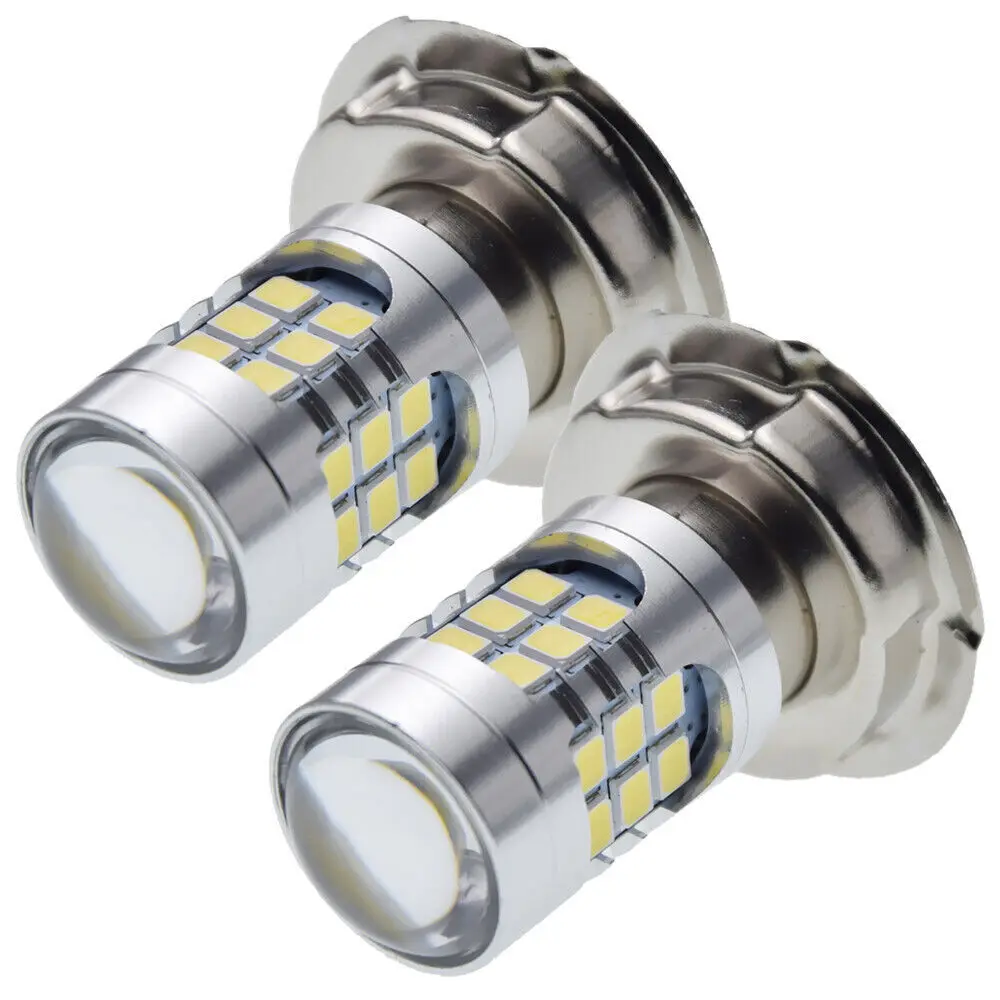 Bombilla LED para faro delantero de motocicleta, faro delantero para Scooter, ciclomotor, ATV, UTV, P26S, 6V/ 12V, SMD 3030, 30LED