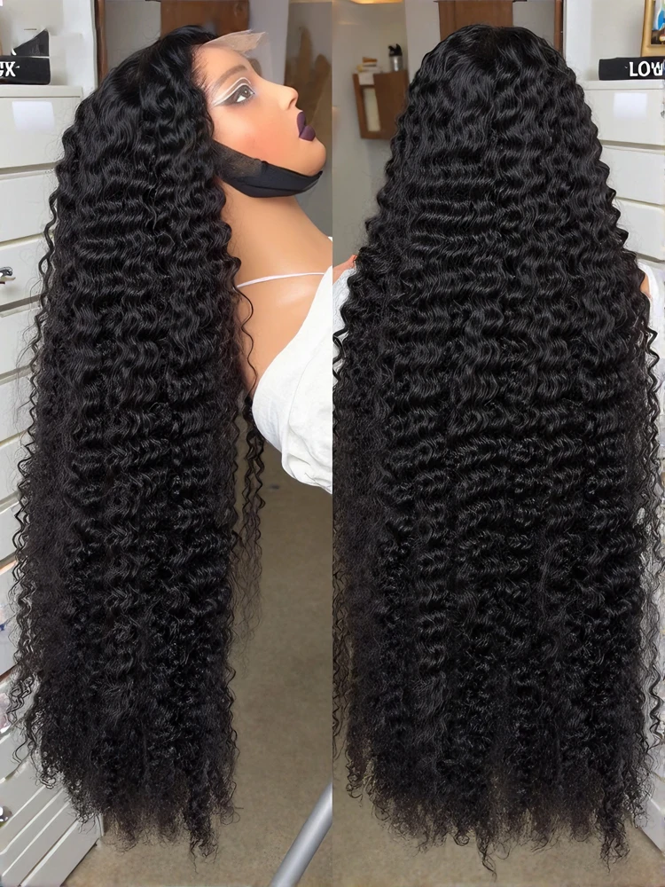 

Парики из натуральных волос с глубокими волнами 13X6 Hd, кружевной фронтальный парик, волнистые парики спереди, вьющиеся бразильские парики, плотность 220, 40 дюймов для женщин