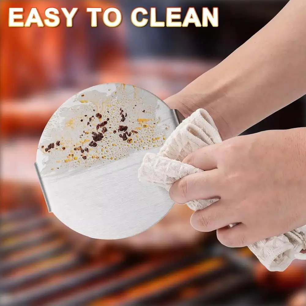 الفولاذ المقاوم للصدأ همبرغر فطائر الصحافة قالب غير عصا سهلة التنظيف التعميم صانع الخبز المسطح اللحوم الصحافة الهراسة أداة المطبخ #5