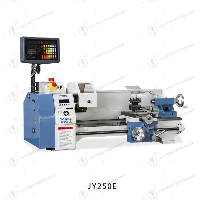 JY250E Mini Bench Lathe with Electronic Gear, Multi Function High Precision CNC Lathe for Home Use