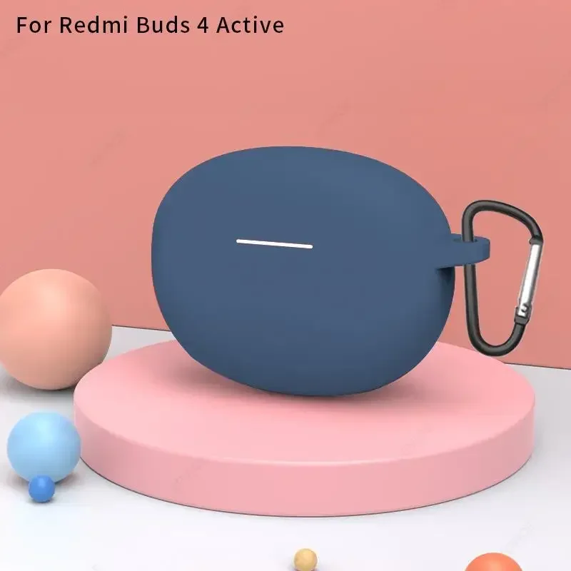 Redmi Buds 4 Active Wireless Headset Silicone Cases Cover Earphone Case for Redmi Buds 4 Active Cases Cover Protective Sleeve