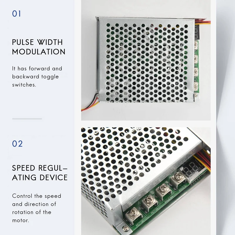 New DC 10-55V 100A 3000W Motor Speed Controller Reversible PWM Control Forward And Reverse Controller