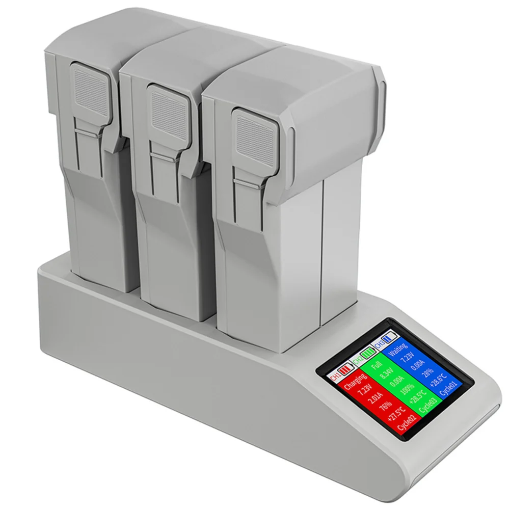 3 in 1 Battery Charging Hub Digital Display 3 Batteries Intelligent Flight Battery Charger For DJI Mini 3/3 Pro/Mini 4 Pro Drone