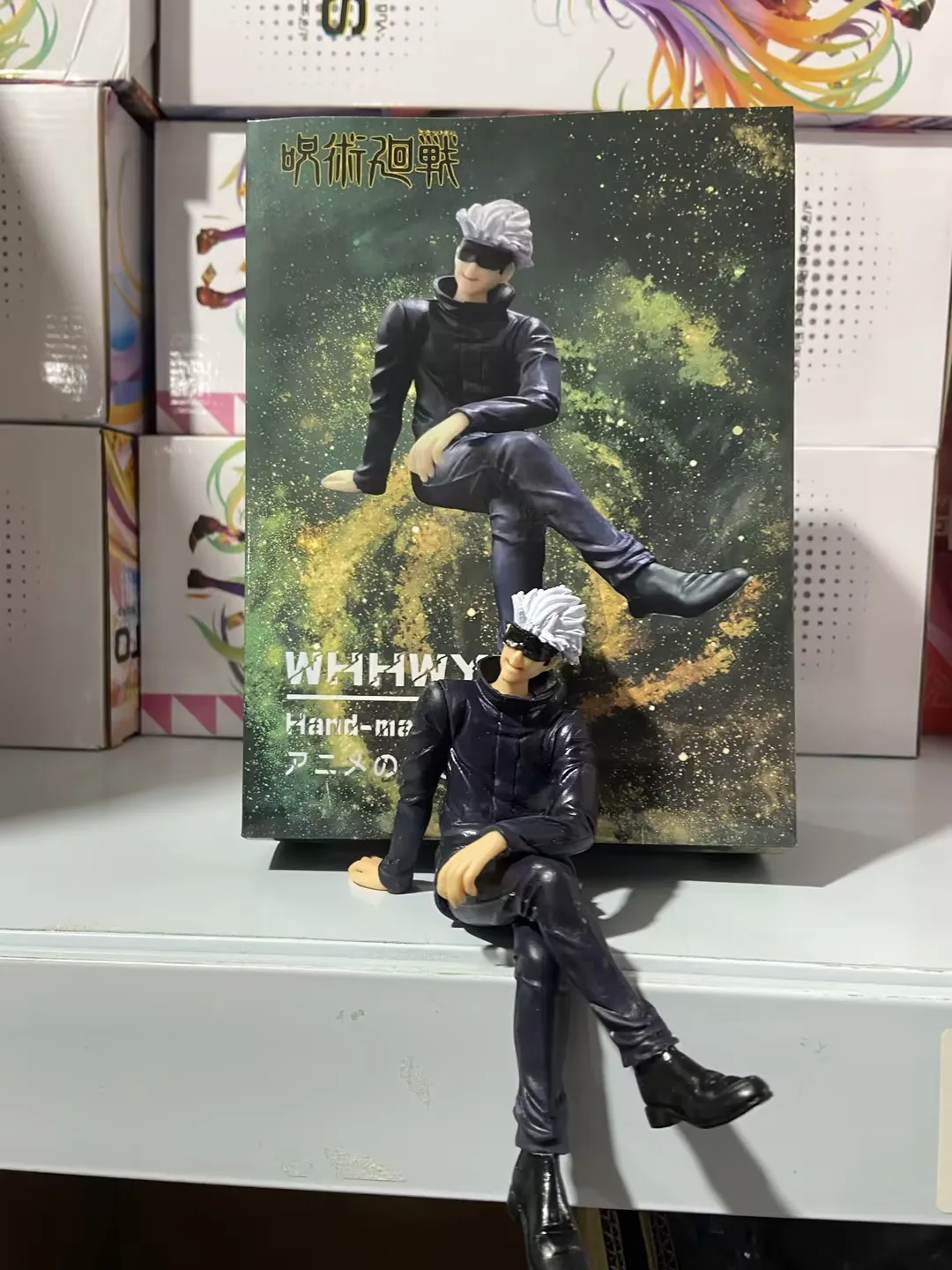 11cm Neue Gojo Satoru Anime Jujutsu Kaisen Actionfigur Itadori Yuji Sitzende Nudelstopper-Modellfigur Japanische Sammlerstücke