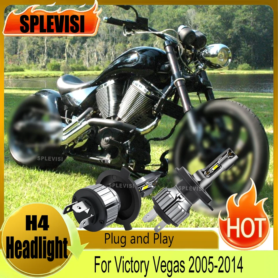 

motorcycle Headlight Plug and Play Design Clear Night Vision For Victory Vegas 2005 2006 2007 2008 2009 2010 2011 2012 2013 2014