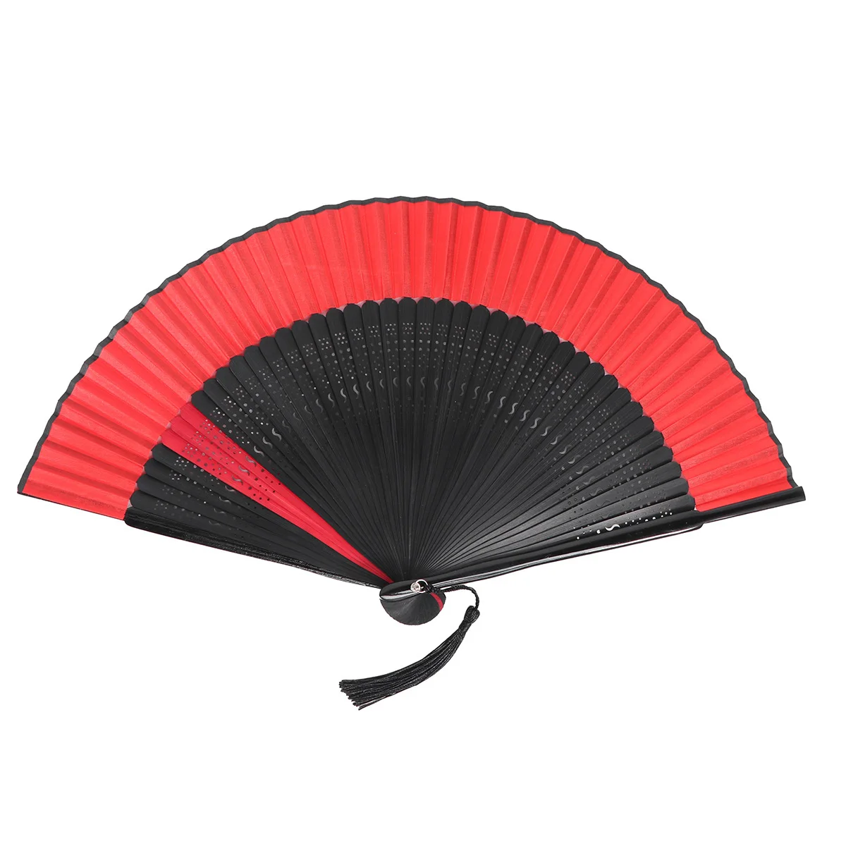 

Antiquities Dance Fan Craft Fan Handhled Fan Antiquity Style for Friends Family Co-worker (S Shape Hollow Fan Cover)
