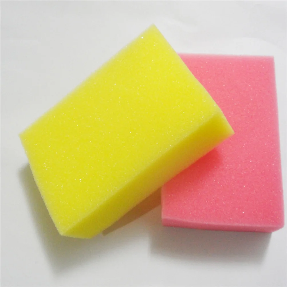 10*7*3cm Sponge Brush Barber Hair Brush Sponge Square Brush for Hair Care (Random Rosy and Yellow) hair sponge brush