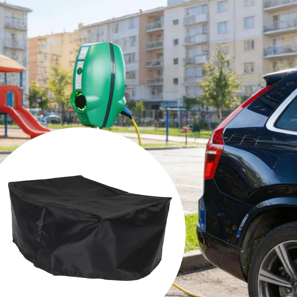 

Чехол для зарядного устройства для электромобилей, для настенных зарядных станций, защита от непогоды, 40 см x 32 см, черная ткань Оксфорд