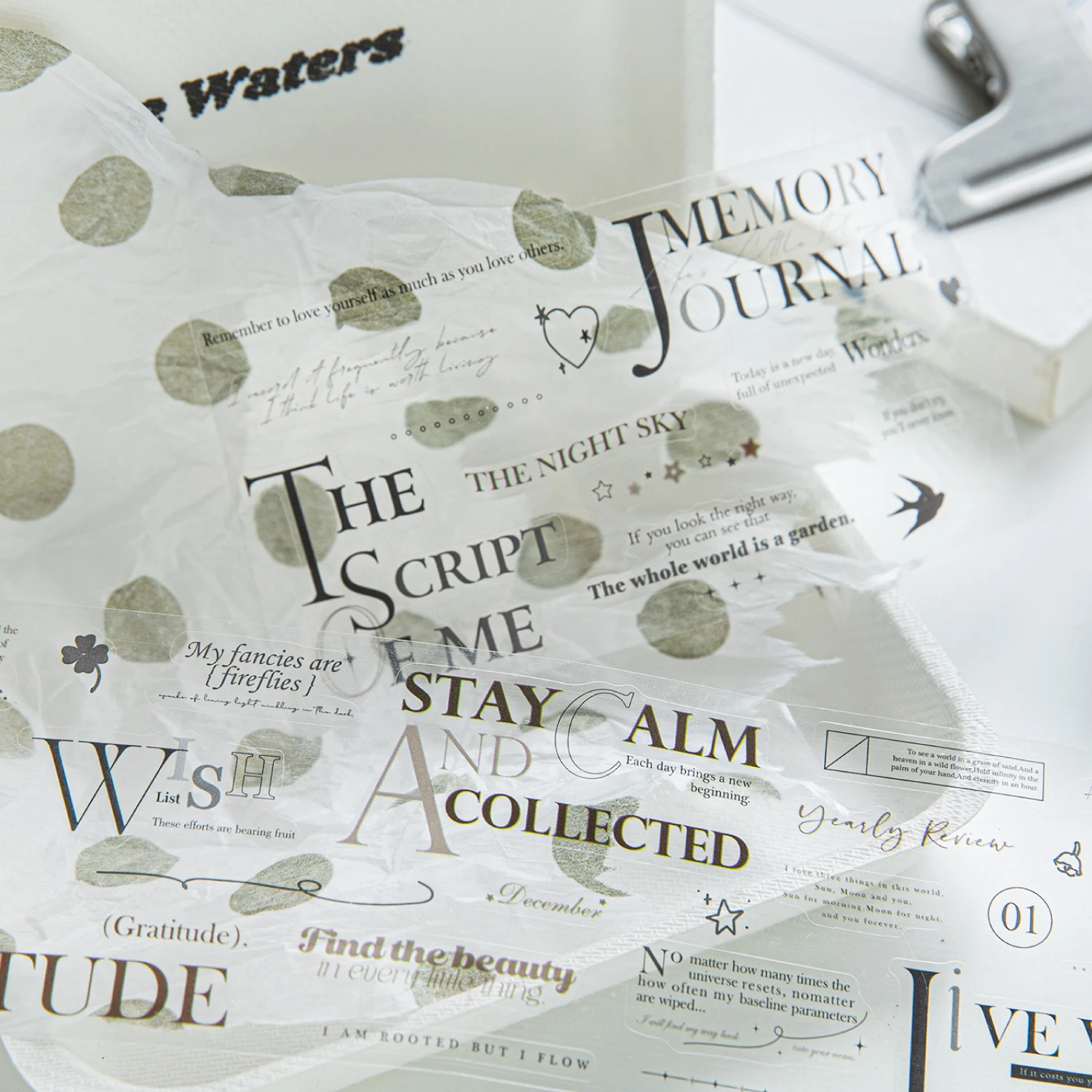 50 مللي متر * 2 متر PET رومانسية العبارات الإنجليزية أشرطة ملصقات سكرابوكينغ حساب اليد لاصق يدوية Diy بها بنفسك غير المرغوب فيه مجلة لوازم الحرفية #6