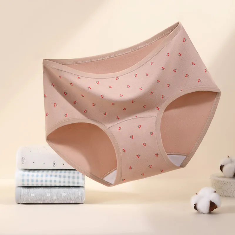 กางเกงชั้นในสตรี 3 ชิ้น ผ้าแจ็คการ์ด เซ็กซี่ ระบายอากาศได้ดี สวมใส่สบาย ยืดหยุ่นสูง ทรงเอวกลาง ผ้าฝ้ายแท้ เนื้อผ้านุ่ม