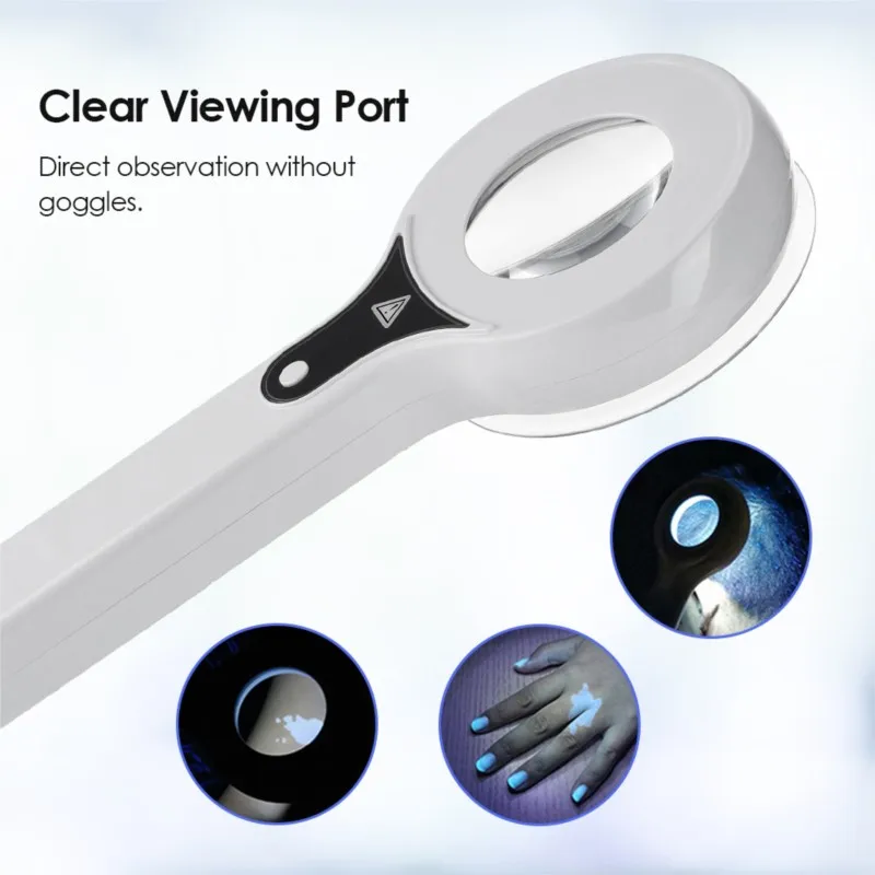Detection Skin Care Woods Lamp Skin Analyzer For Skin UV Magnifying For Beauty Facial Testing Wood Lamp Light Skin Analysis view 3