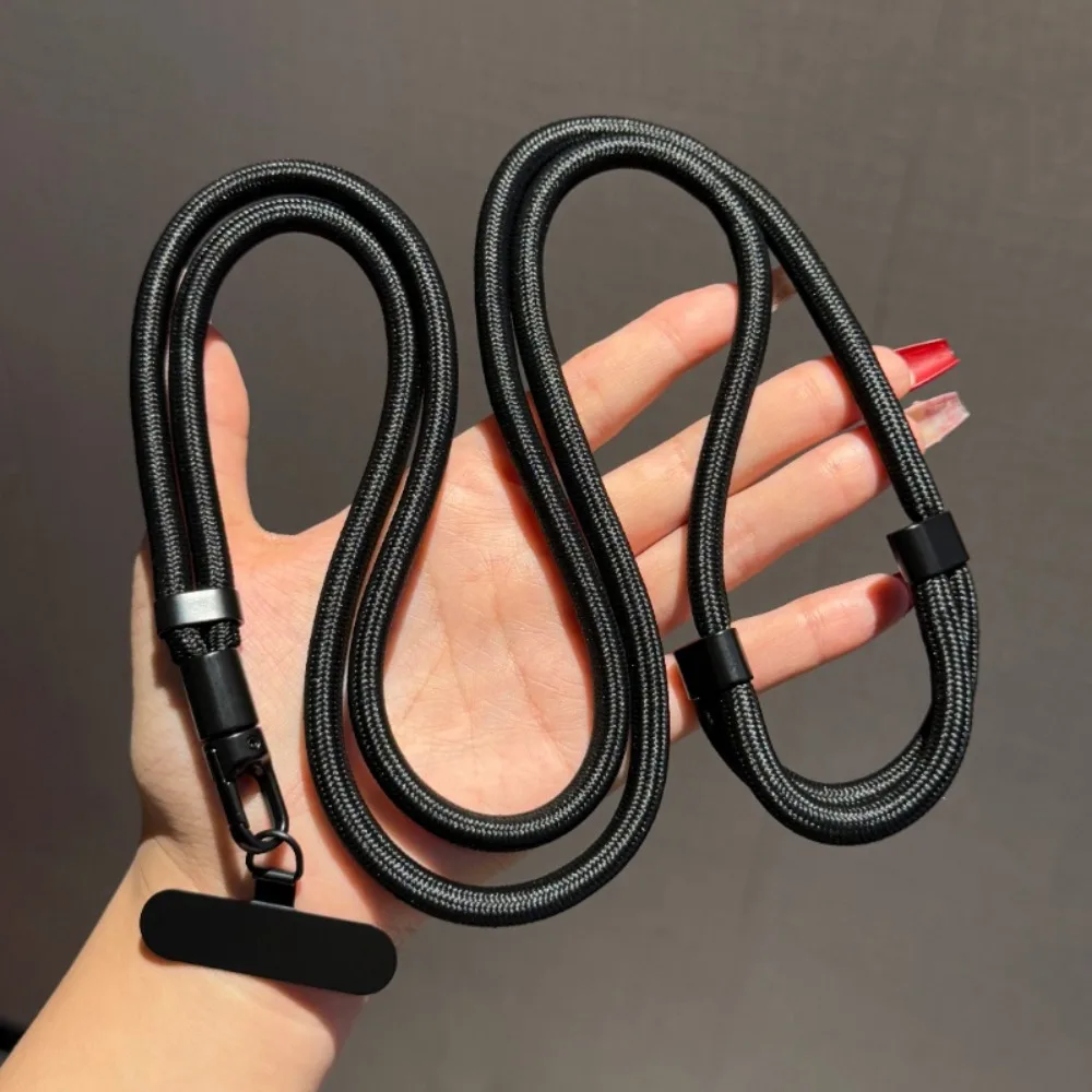 

Rotating Buckle Mobile Phone Lanyard Metal Clip Hanging Rope Phone Crossbody Chain Neck Straps Woven Cell Phone Strap