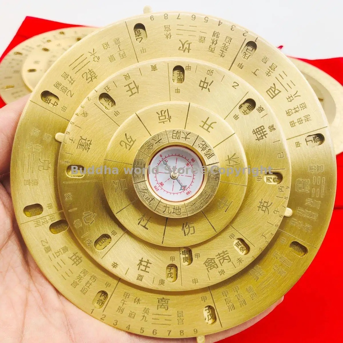 متعددة أدوات التراث الجيومانسي رئيسي العرافة عراف الحظ النحاس تشى الرجال دون جيا لوه بان يين يانغ فنغ شوي