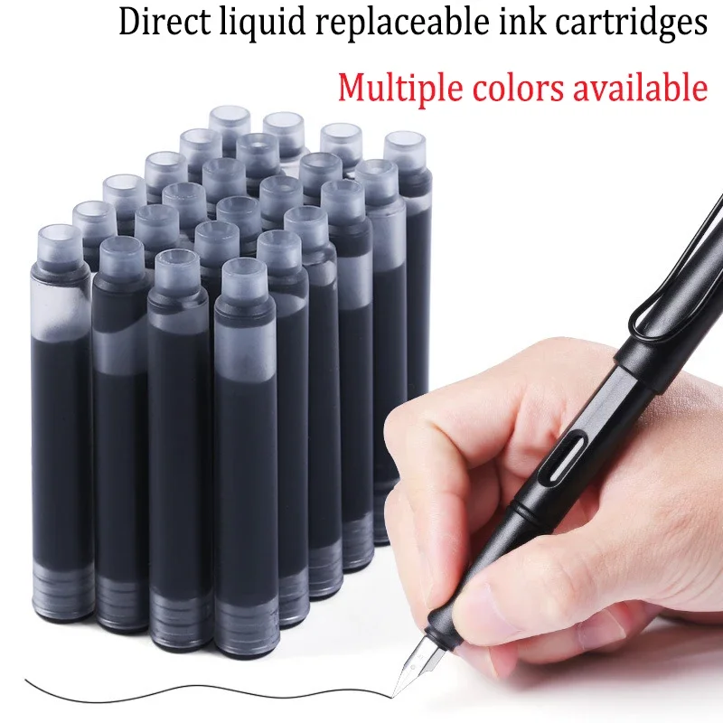 

30PCS Ink for Fountain Pen Fountain Pen Cartridge Stationery Pens for Writing Ink 3.4 MM Bore Diameter High Quality GB02