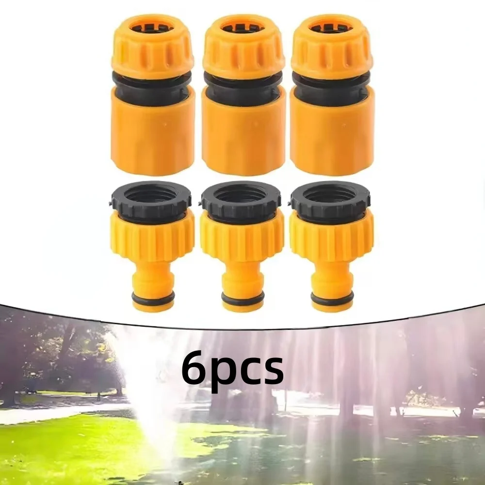 Hose Faucet Quick Connector 3/4 & 1/2 Inch Graden Hose Water Tap Threaded Connector Faucet Adapter For Garden Irrigation
