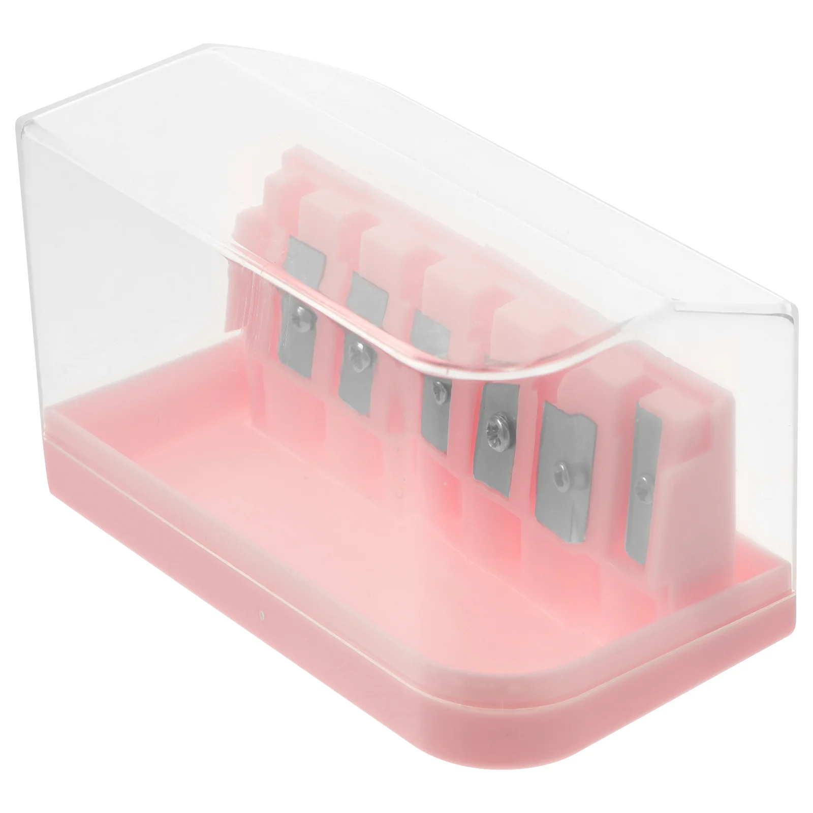 مبراة أقلام رصاص مكونة من 6 فتحات، مادة مميزة محمولة للمدرسة والمكتب والمنزل وهدايا الأطفال ومبراة يدوية لأقلام الرصاص #4