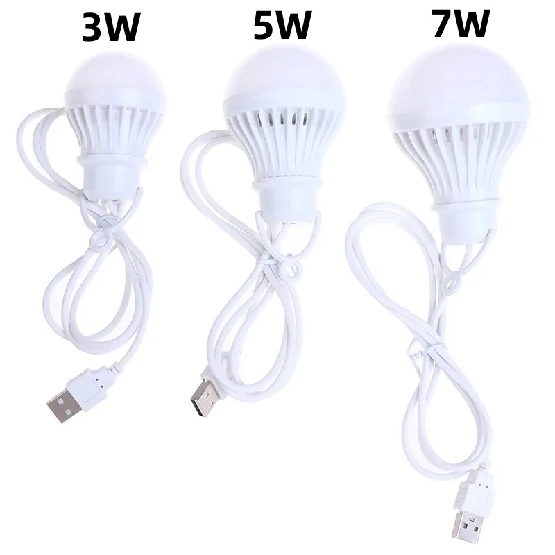 3/5/7W USB-Lampe, 5V Notlicht, LED USB wiederaufladbare tragbare Campinglaterne für Outdoor-Camping-Zeltbeleuchtung – Detail 3