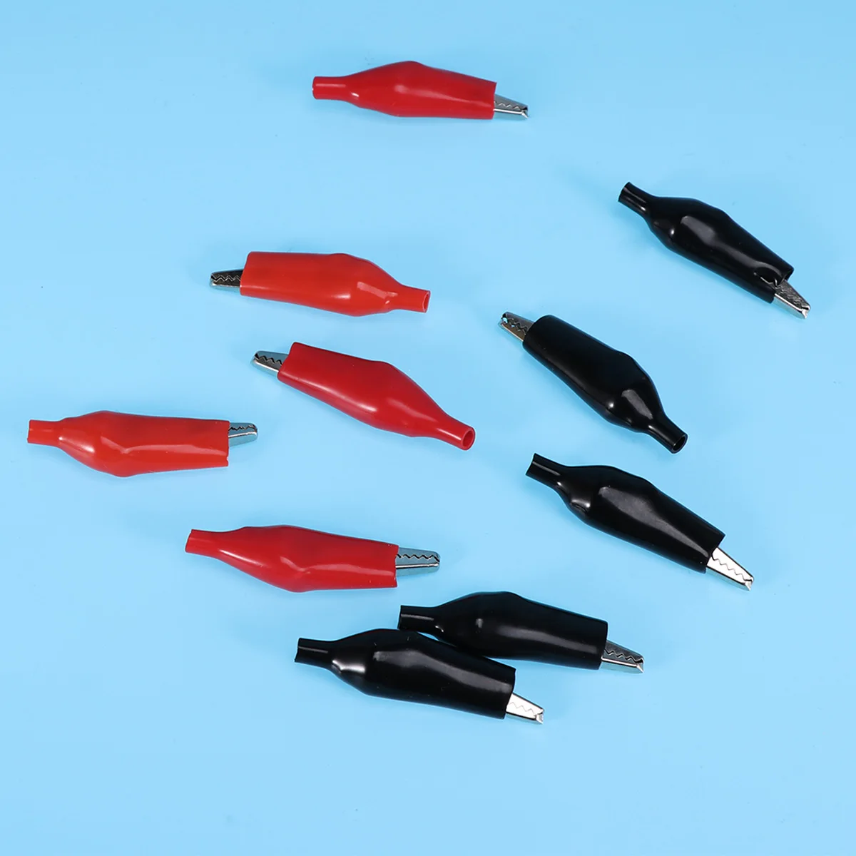 

20pcs Power Connector Clips Electrical Clamps Insulated Sleeve For Car Auto Circuit Testing Alligator Clip Probe Jumper