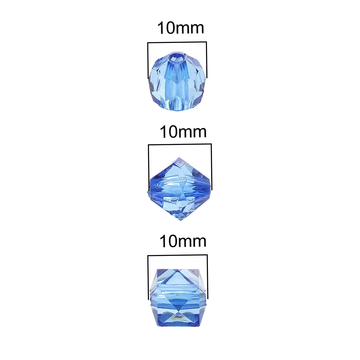 About 46Pcs Acrylic Cut Beads Diamond Beads Unique Scattered Beads Handmade DIY Jewelry Bracelets Earrings Accessories Materials