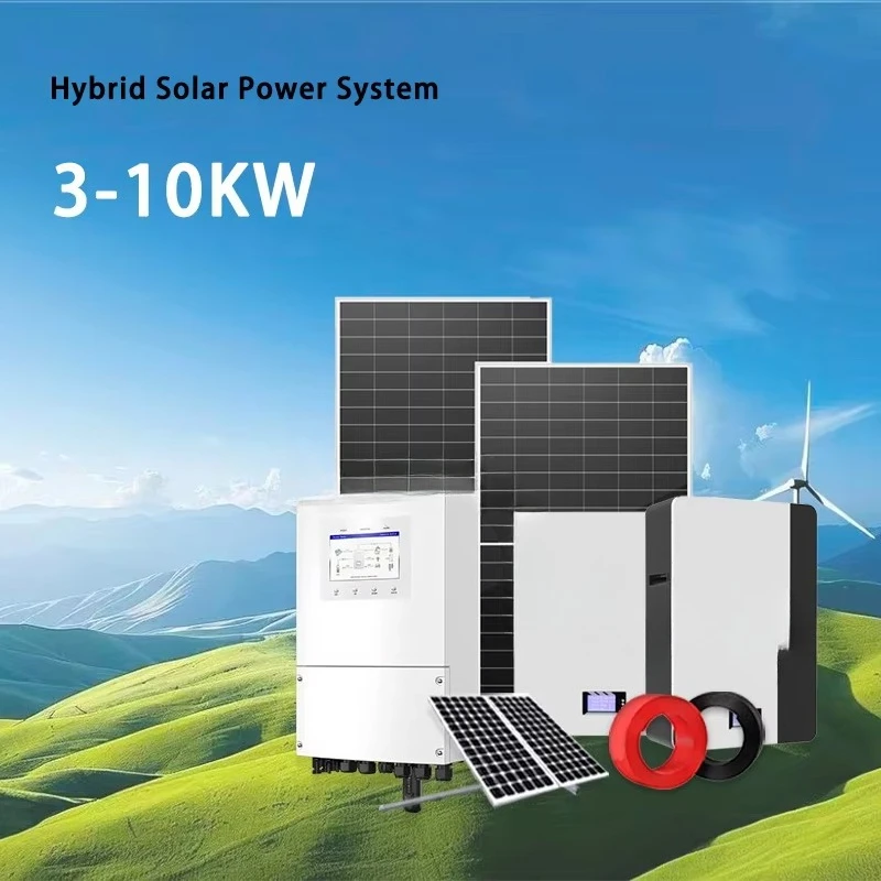 Off Grid Hybrid Solar Energy System 3KW 5KW 6KW 8KW 10KW Solar Panels With Battery and Inverter Complete Solar Kit for Home