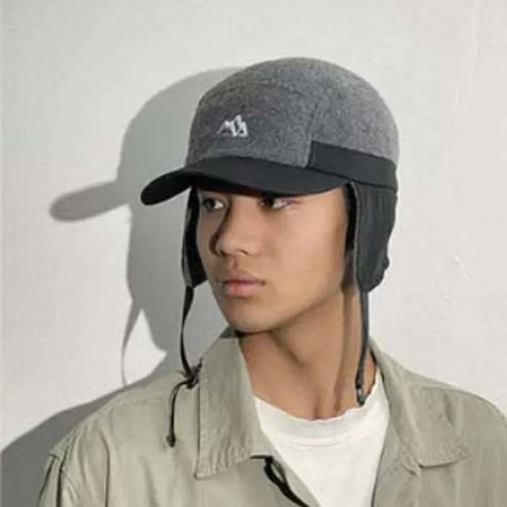 

Japanese Style Ear Protection Cap Lightweight Multi-functional Earflaps Visor Hat Polyester Soft Windproof Pilot Cap Skiing