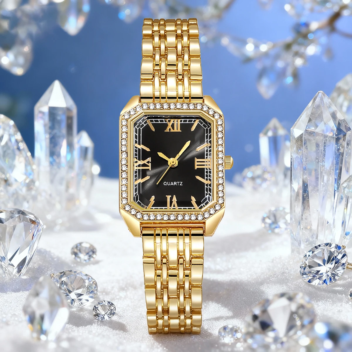 Couple's new handsome and fashionable quartz watch fashion set alloy dial daily wear birthday party New Year's Day Christmas and