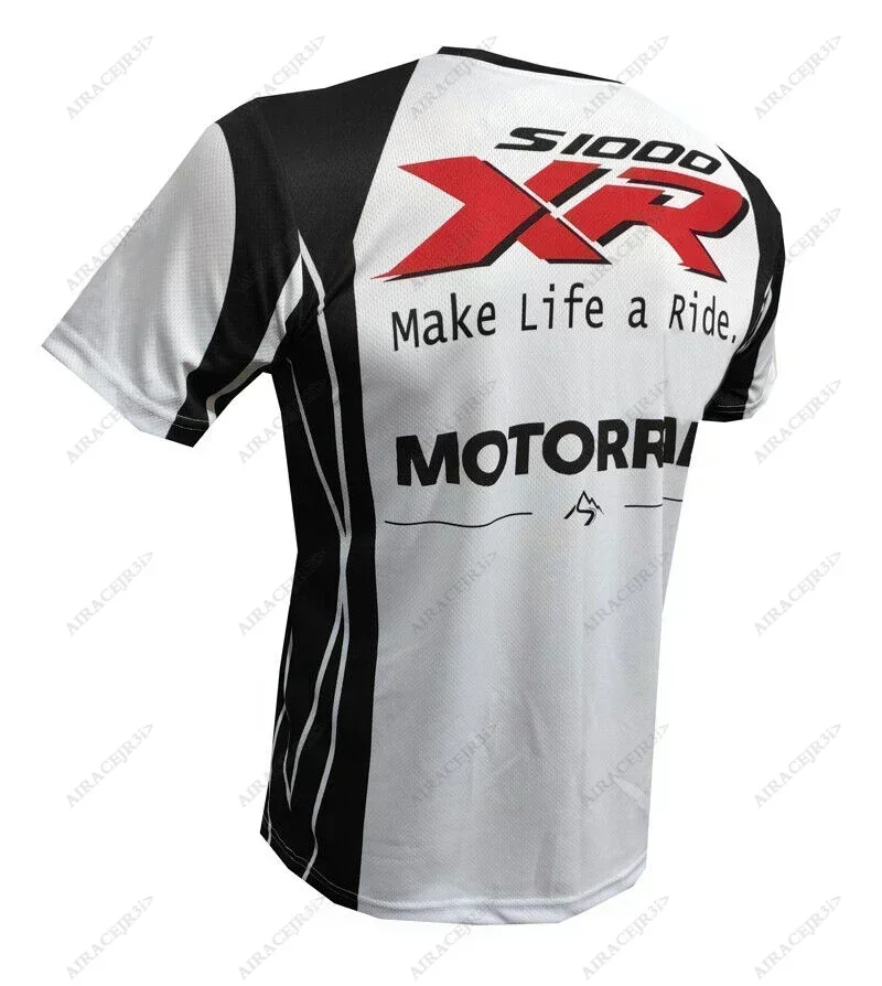 S1000 XR Motorrad ADVENTURE Travel Summer For BMW Motorcycle T-Shirt Ride Mens Motorsport Racing Quick Dry Jerseys White