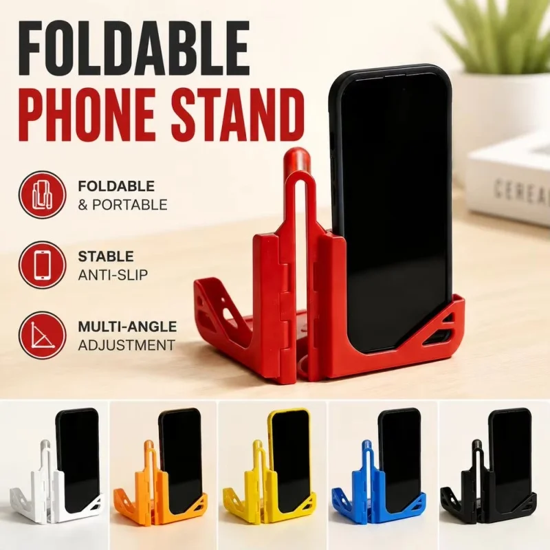 Foldable Tennis Wall Mount Phone Holder Adjustable Angle Clip Bracket For Court Video Recording Training Action Sports New Art