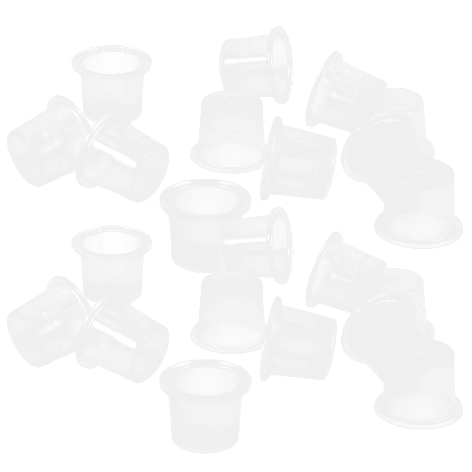 

1000 Pcs Transparent Ink Cups Pigment Cups Durable Plastic Base Easy Store Tattoo Accessories Reusable Disposable