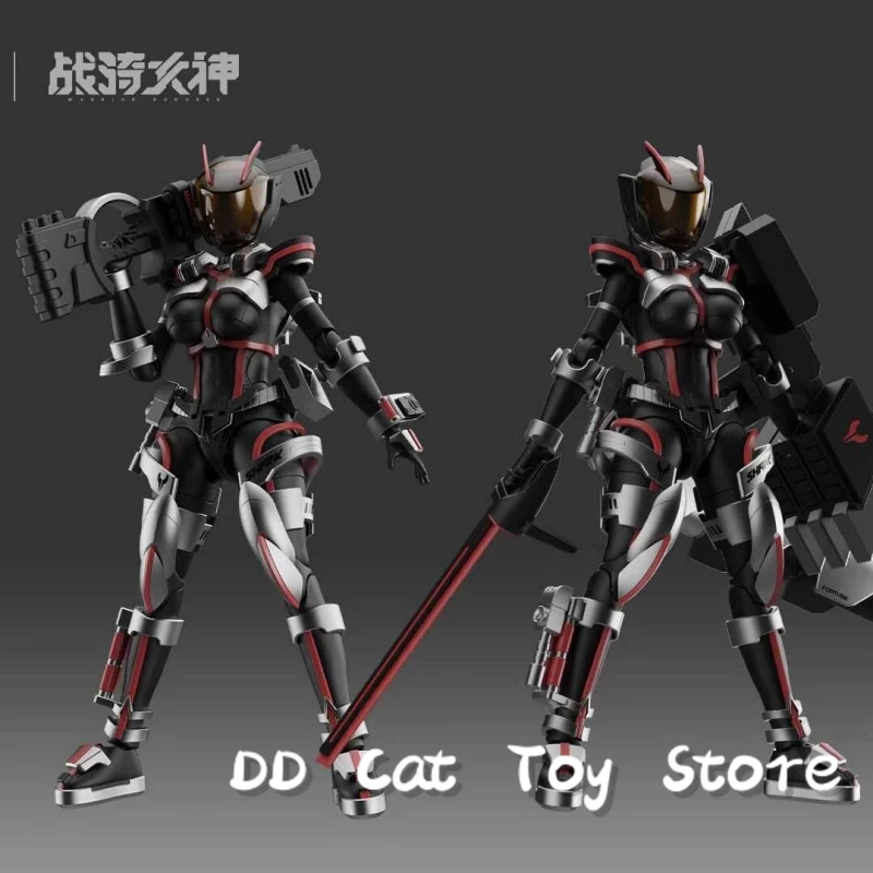 

In Stock Genuine Yubo Cultural Creative Warhorse Goddess Shark Guochuang Mecha Assembly Action Figure Collectible Model Toy
