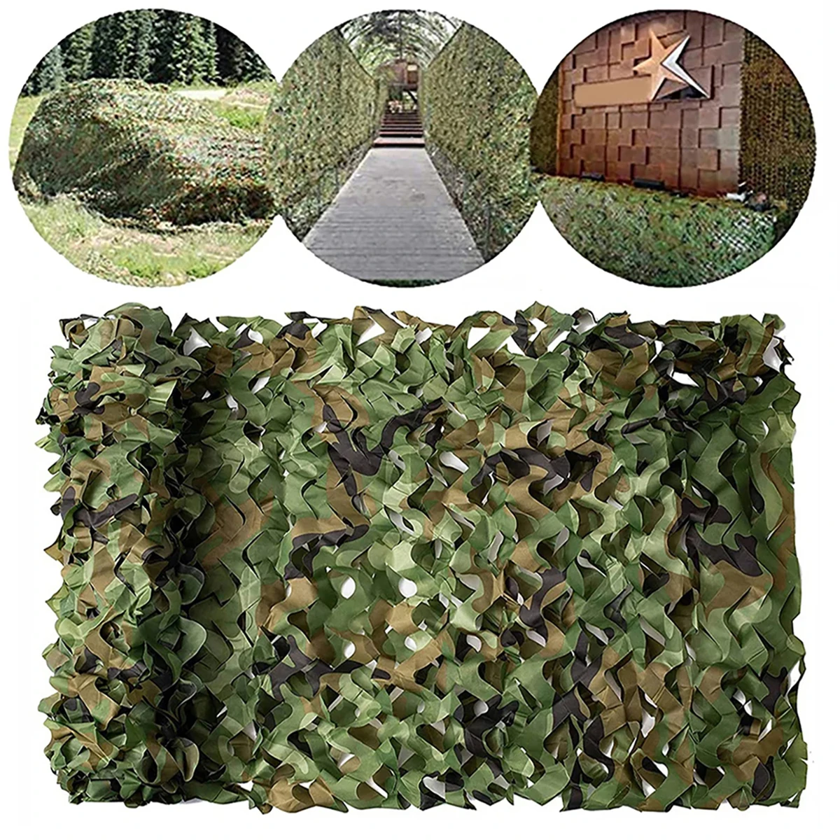 Filets de camouflage militaire de chasse, bâches de voiture, pare-soleil de tente, abri solaire de camping, 1.5x3m, 2x10m, calcul débar,