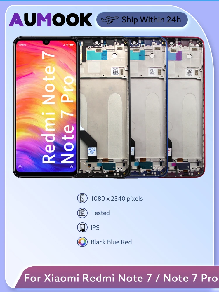 Wyświetlacz LCD do Xiaomi Redmi Note 7 Note 7 Pro Wyświetlacz LCD Ekran dotykowy Digitizer M1901F7G M1901F7S Części zamienne — zdjęcie produktu 7